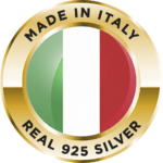 Banner 2 made in italy 925 gold