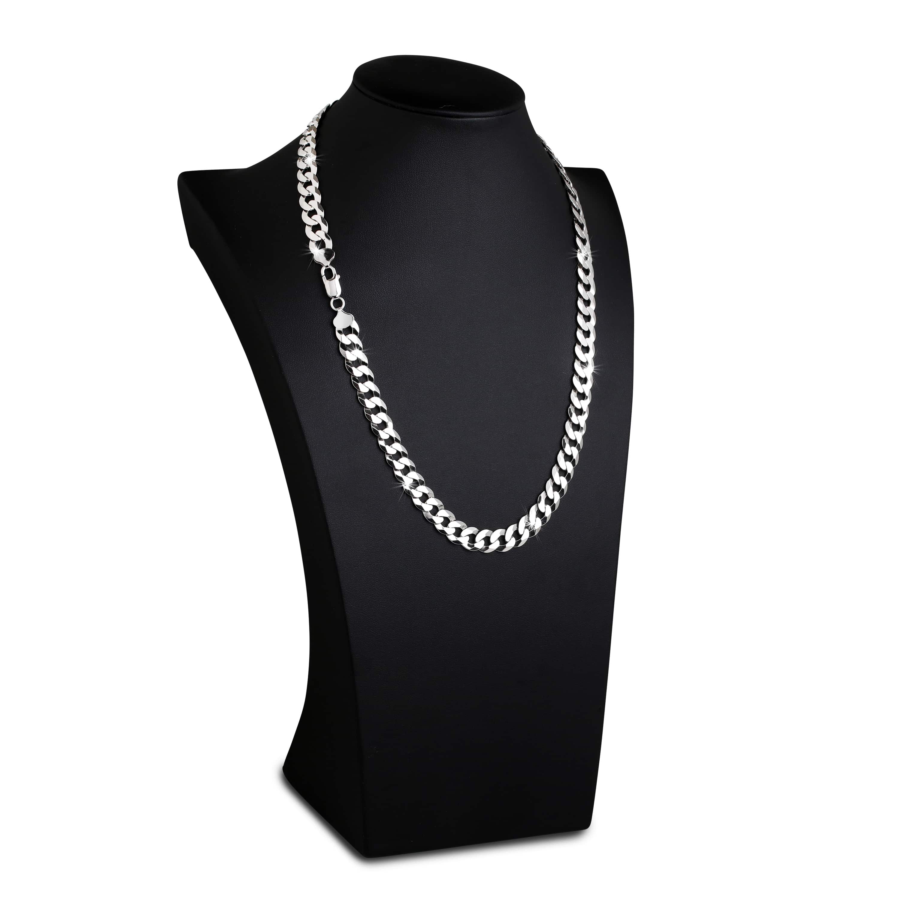 Flat-Cuban-Link-Polish-Chain-10mm Flat Cuban Link Polish Chain 10mm